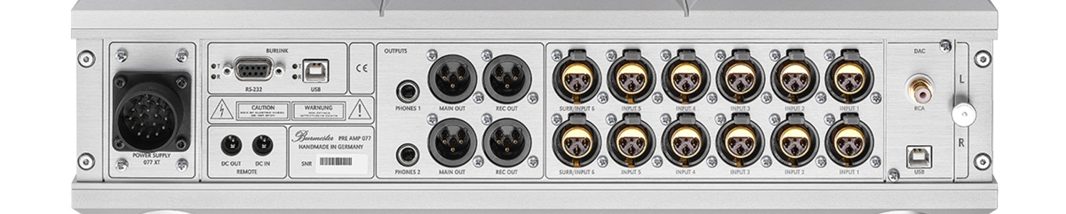 burmester 077 reference line preamplifier with refxy