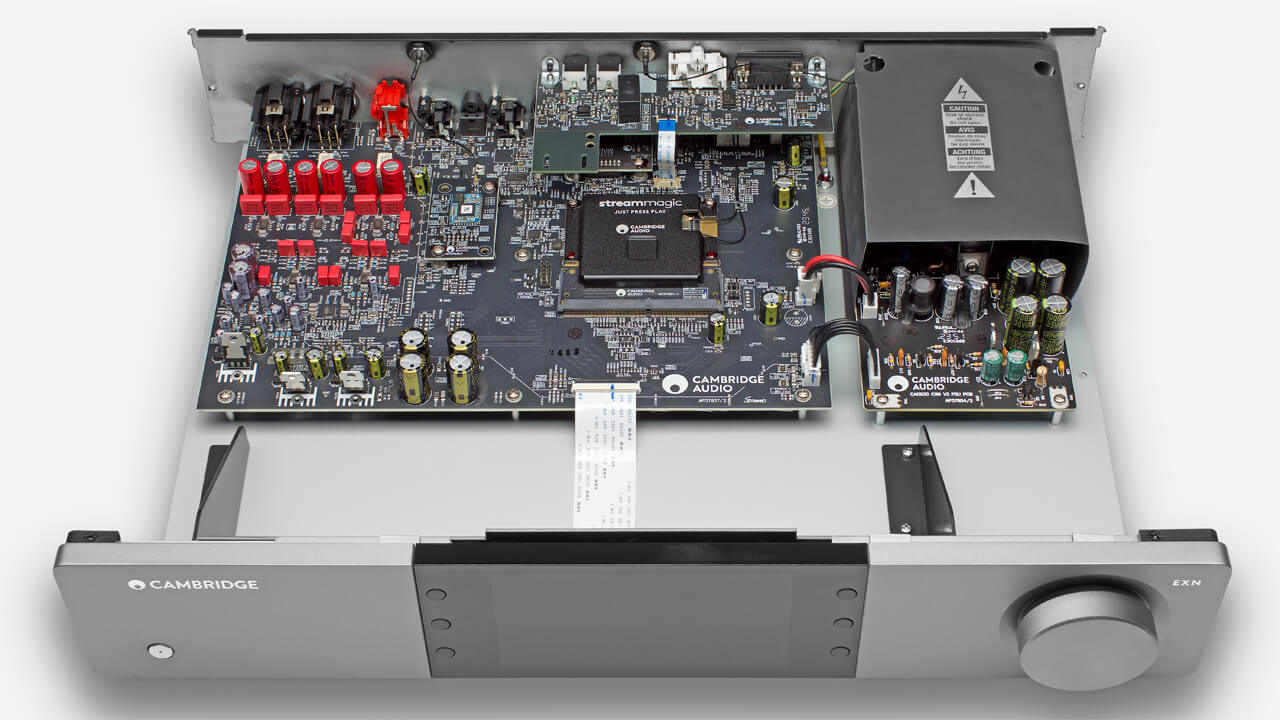 cambridge audio exn100 top open