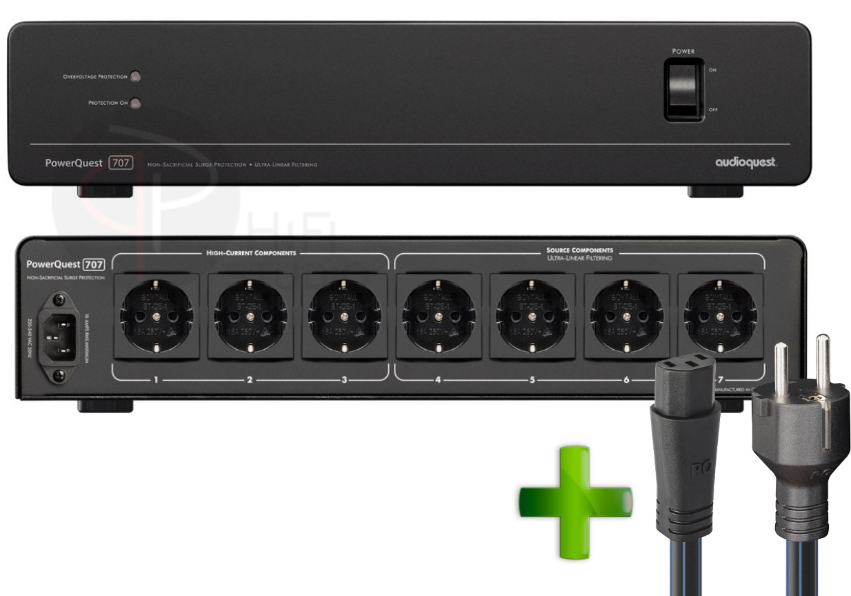 Audioquest PowerQuest 707 EU SCHUKO - sieťový filter s prepäťovou ochranou (1/9)