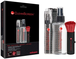 Audioquest CleanScreen Kit (utierka, sprej, kefka) - vhodné na čistenie akrylového / plexi krytu gramofónu aj obrazoviek