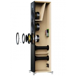 ELAC DEBUT F6.3 3 gen., podlahová reprosústava, čierna (4/4)