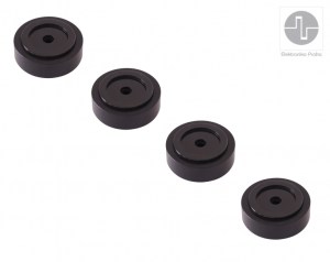 ELEKTRONIKA PRAHA - BLACK ANTIVIBRATION FEET - antivibračné podložky (set 4ks)