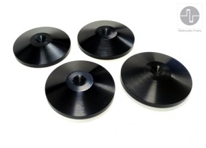 ELEKTRONIKA PRAHA - PAD EP 123 BLACK - podložky pod hrotmi (set 4ks)