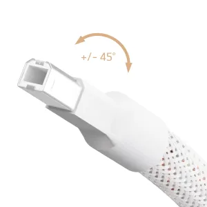 InAkustik USB-2405 AIR Pure Silver USB A na USB B; celostříbrné vodiče a kontakty s vrstvou rhodia (6/6)