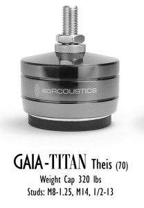 IsoAcoustics GAIA Titan Theis (podložky do záťaže 145kg na jeden reproduktor) - 4ks v sete (3/4)
