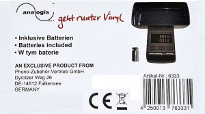 Analogis Balance it - digitálna váha na meranie prítlaku prenosky (6/6)