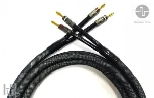 ELEKTRONIKA PRAHA - SPEAKER CABLE EP 30 s banánikmi s 24K pozlátením a vodičom z červenej medi (2,5m) (2/7)