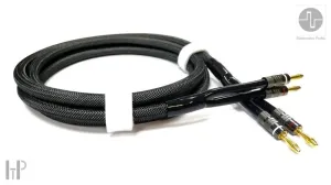 ELEKTRONIKA PRAHA - SPEAKER CABLE EP 30 s banánikmi s 24K pozlátením a vodičom z červenej medi (2,5m) (3/7)