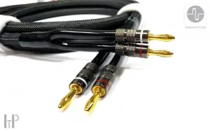 ELEKTRONIKA PRAHA - SPEAKER CABLE EP 30 s banánikmi s 24K pozlátením a vodičom z červenej medi (2,5m) (5/7)