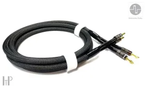 ELEKTRONIKA PRAHA - SPEAKER CABLE EP 30 s banánikmi s 24K pozlátením a vodičom z červenej medi (2,5m) (6/7)