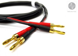 ELEKTRONIKA PRAHA - SPEAKER CABLE EP 31 s banánikmi s 24K pozlátením a vodičom z OFC medi (2,5m) (5/6)