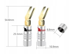 Nakamichi - Banana Plugs N0505 s 24K pozlátením (pár) (5/7)