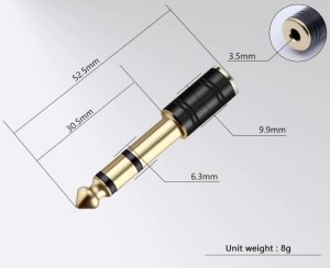 Nakamichi NAK-G02; Redukcia Jack 6.3mm - 3.5mm (2/2)