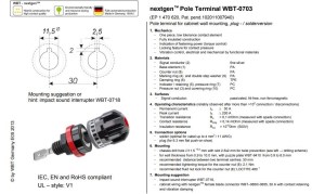 WBT 0703 Ag - terminál celostrieborný (pár) (3/3)
